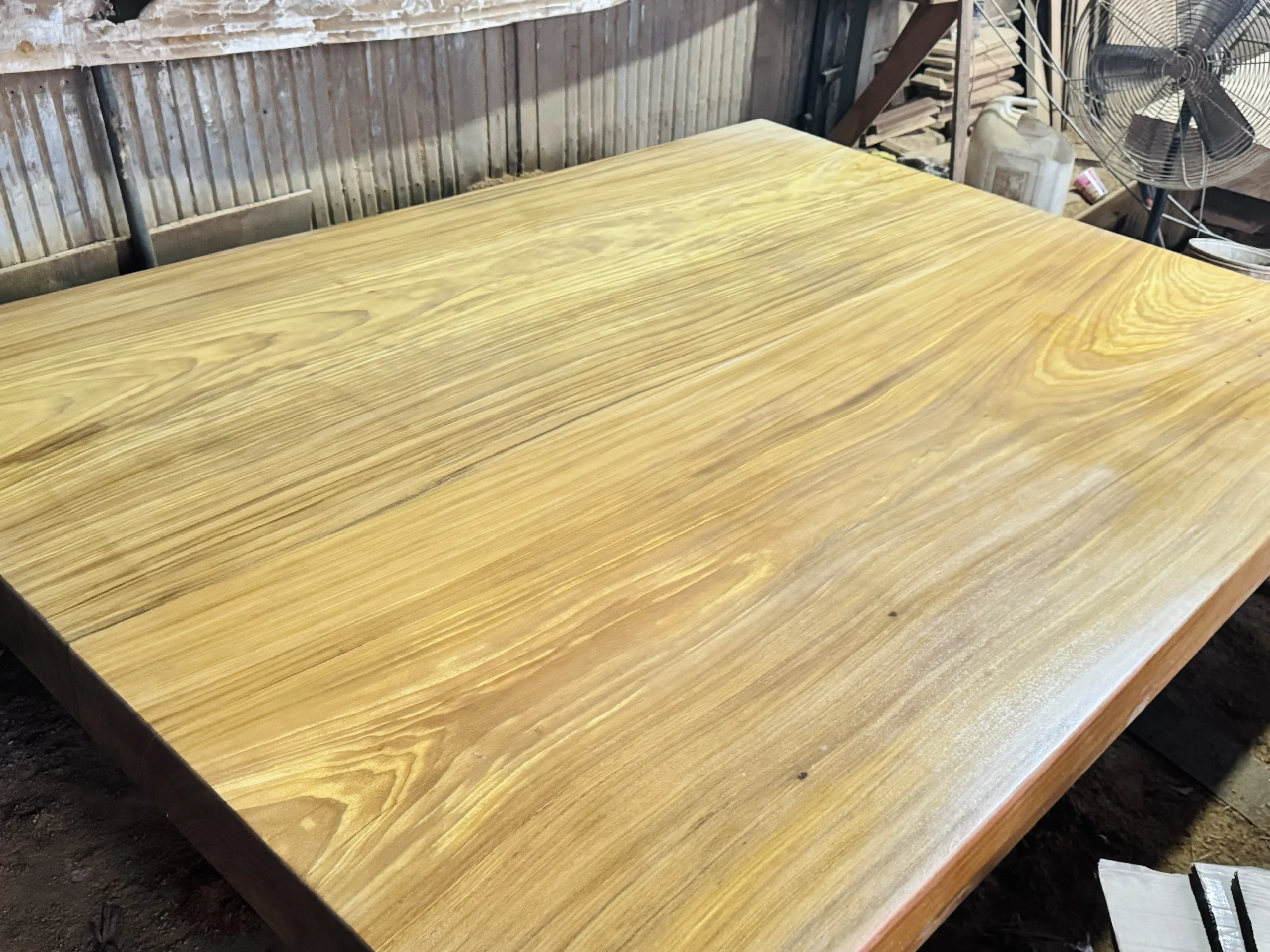 Sập 2 tấm lim vàng 265x194x14