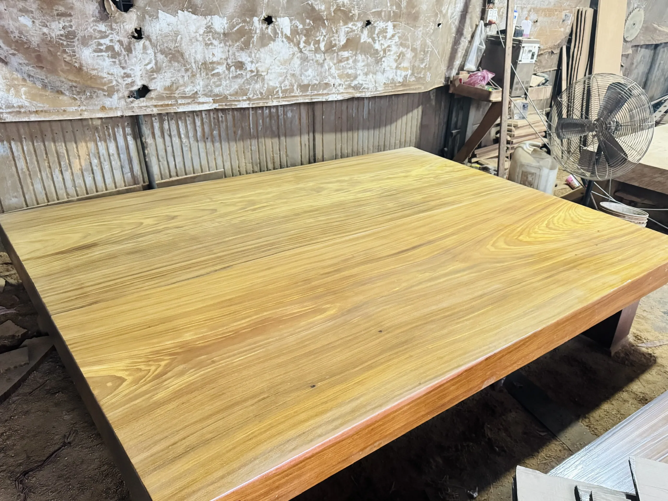 Sập 2 tấm lim vàng 265x194x14