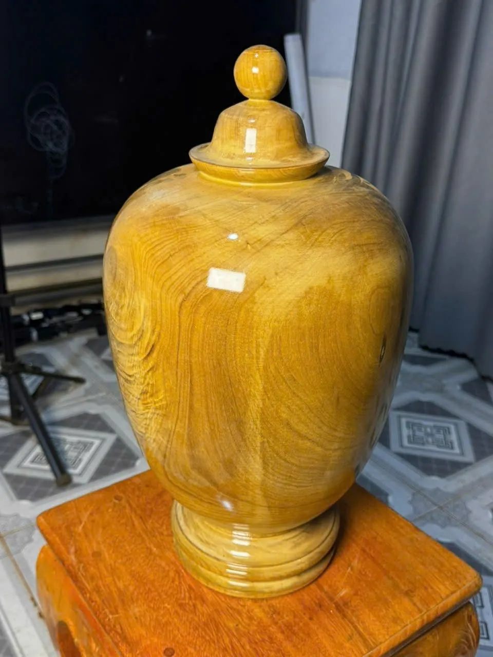 Bình Phú Quý Tài Lộc Gỗ Dổi