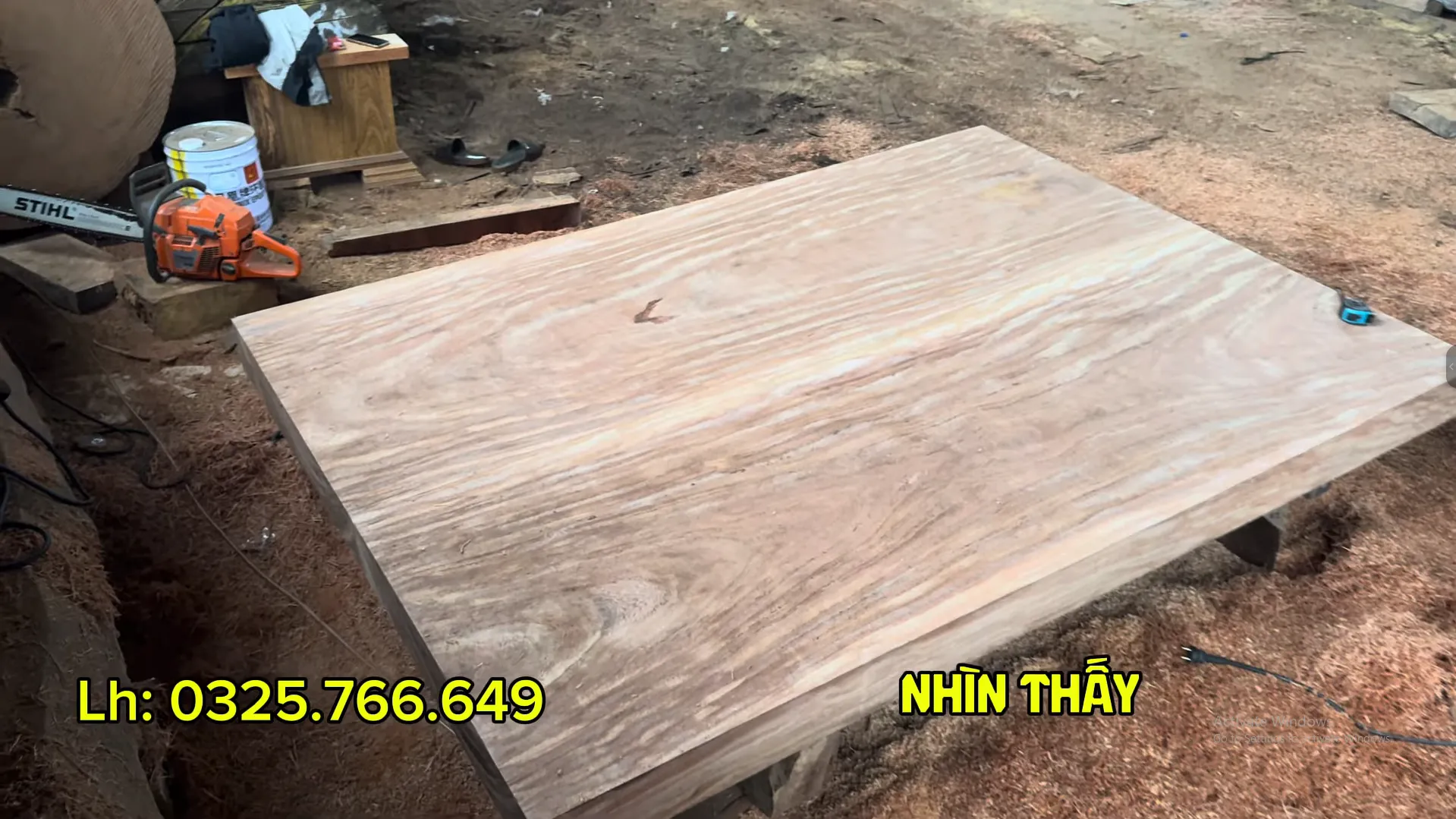 Bộ Gỗ Cẩm Hồng - Dài 2,37m x Rộng 1,67m x Dày 14cm