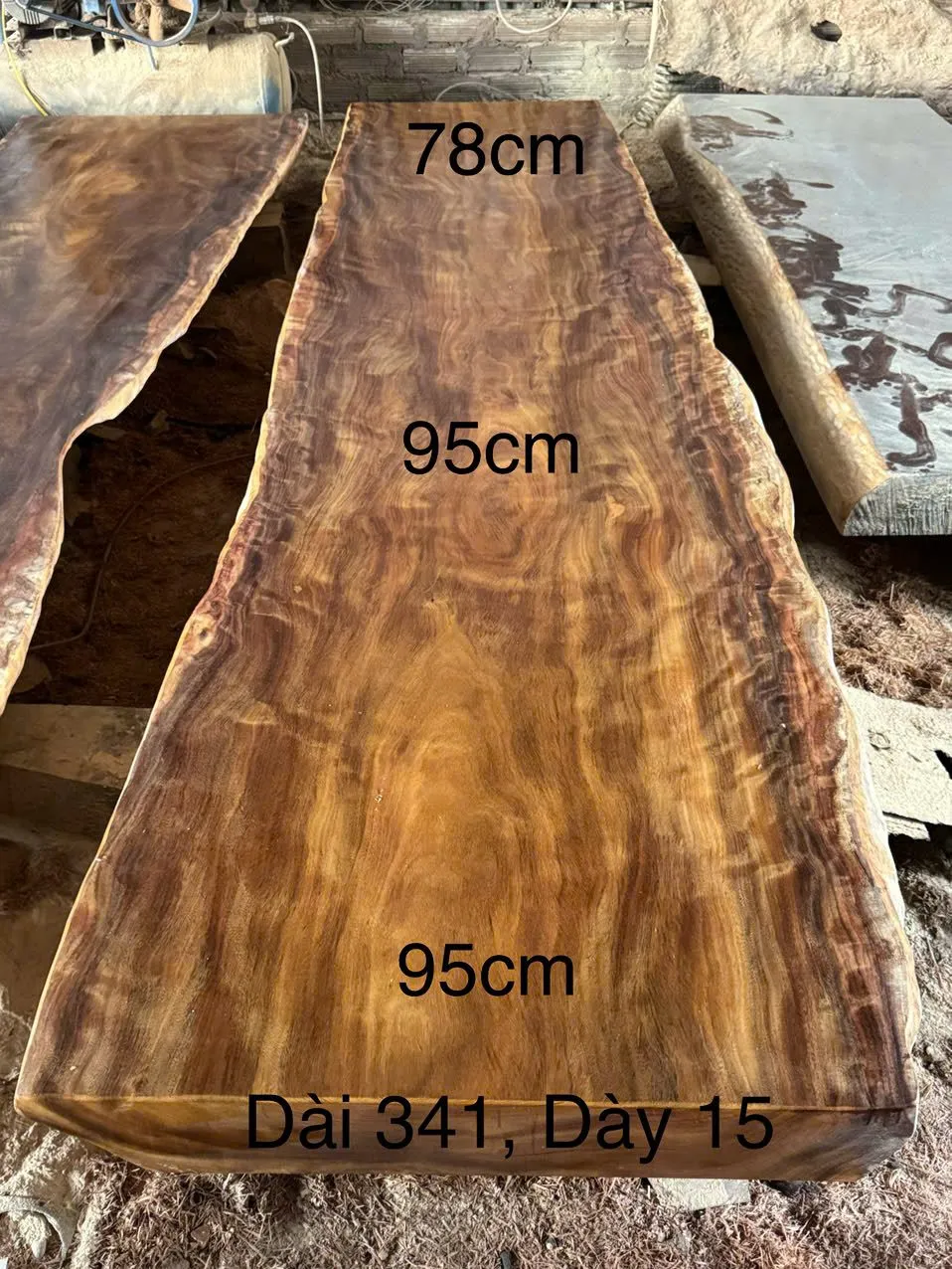 Tấm Lim Múi Khế số 11 — dài 341, rộng 78–95, dày 15 cm
