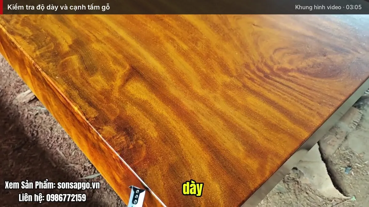 Kiểm tra độ dày và cạnh tấm gỗ Kiểm tra độ dày và cạnh tấm gỗ