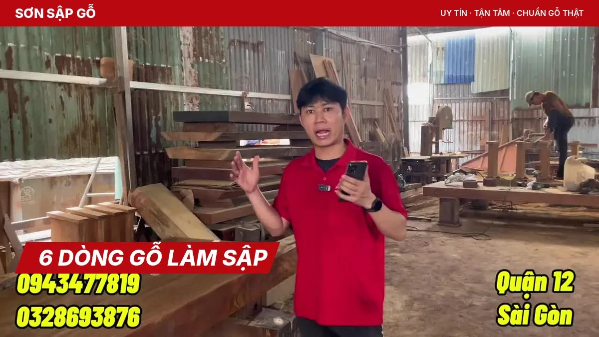 Xưởng Sơn Sập Gỗ giới thiệu sáu dòng gỗ làm sập nguyên khối