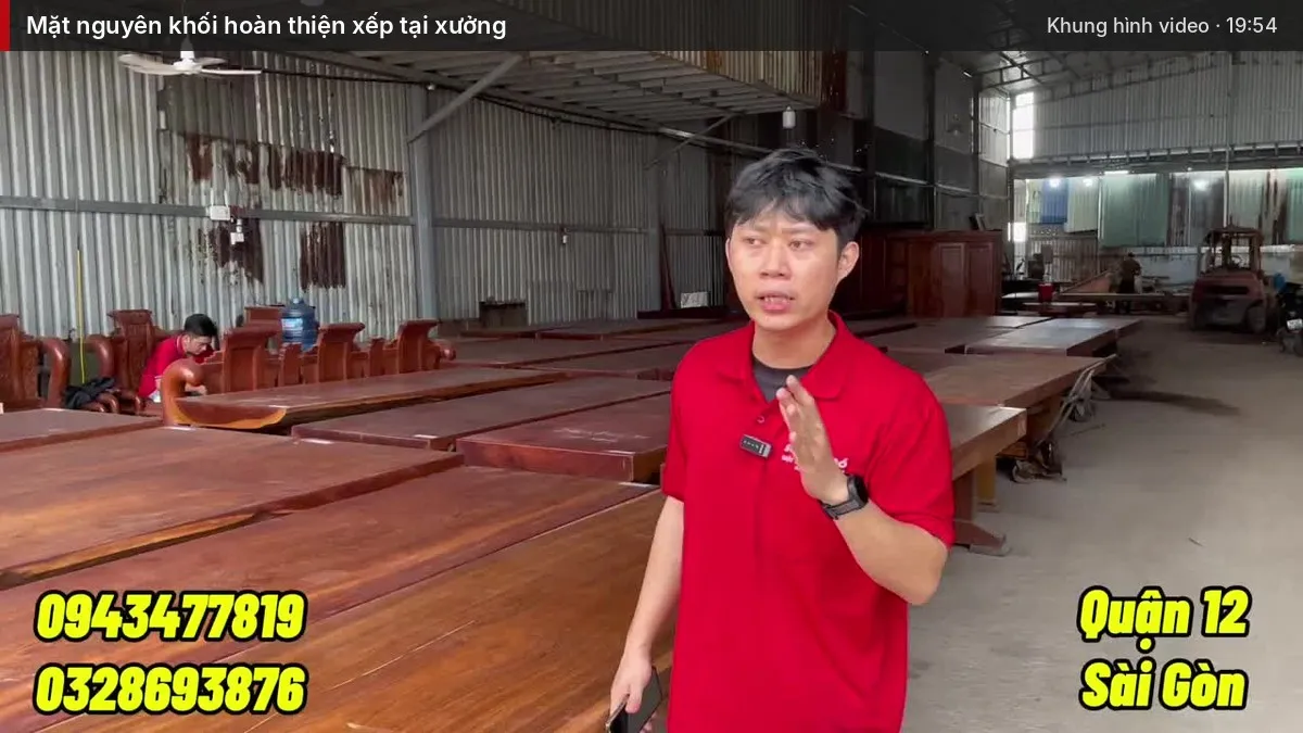 Mặt nguyên khối hoàn thiện xếp tại xưởng
