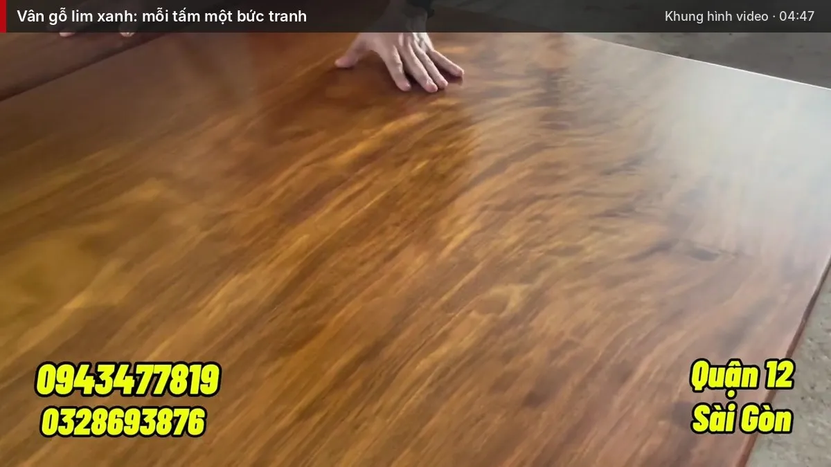 Vân gỗ lim xanh: mỗi tấm một bức tranh Vân gỗ lim xanh: mỗi tấm một bức tranh