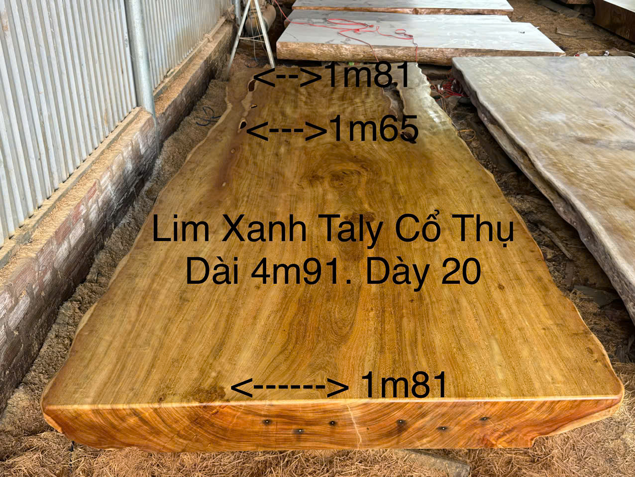 Tấm Lim Múi Khế 28 - 491x181(165-181)x20